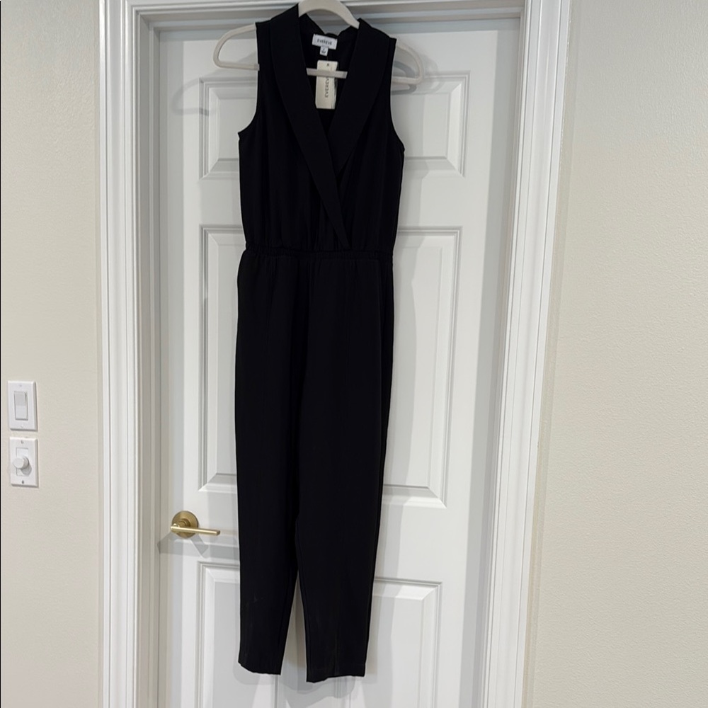 Evereve Black Sleeveless Jumpsuit
